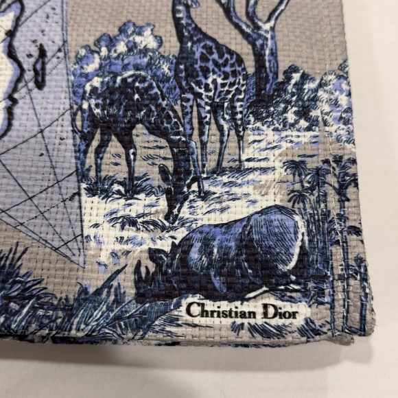 Dior Around The World VIP Blue and Tan Tote - Picture 2 of 11